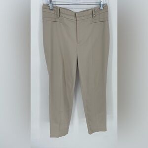 Calvin Klein women's tan straight leg dress pants 8